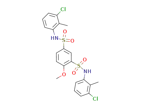 N<sub>1</sub>,N<sub>3</sub>-bis(3-chloro-2-methylphenyl)-4-methoxybenzene-1,3-disulfonamide