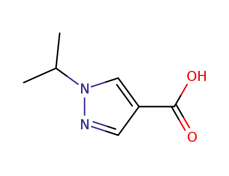 Molecular Structure of 436096-96-7 (1-ISOPROPYL-1H-PYRAZOLE-4-CARBOXYLIC ACID)