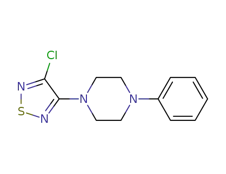 Molecular Structure of 1048981-72-1 (3-chloro-4-(4-phenylpiperazin-1-yl)-1,2,5-thiadiazole)