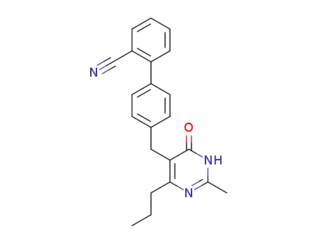 5-<(2'-cyanobiphenyl-4-yl)methyl>-2-methyl-6-n-propylpyrimidin-4(3H)-one