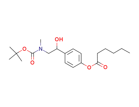 4-{2-[(tert-butoxycarbonyl)(methyl)amino]-1-hydroxyethyl}phenyl hexanoate