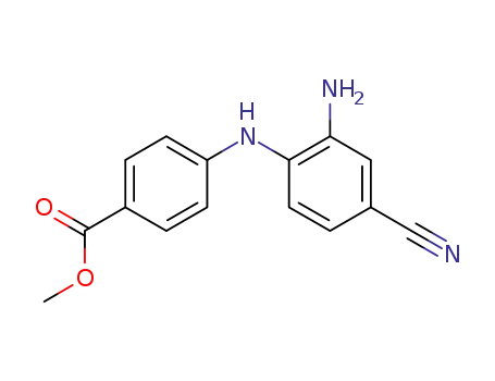 4-(2-amino-4-cyano-phenylamino)-benzoic acid methyl ester