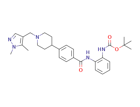 tert-butyl {2-[(4-{1-[(1,5-dimethyl-1H-pyrazol-4-yl)methyl]piperidin-4-yl}benzoyl)amino]phenyl}carbamate