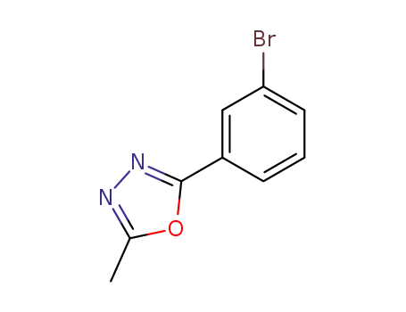 Molecular Structure of 41491-53-6 (2-(3-Bromophenyl)-5-methyl-1,3,4-oxadiazole)