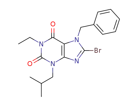 7-benzyl-8-bromo-1-ethyl-3-isobutyl-1H-purine-2,6(3H,7H)-dione