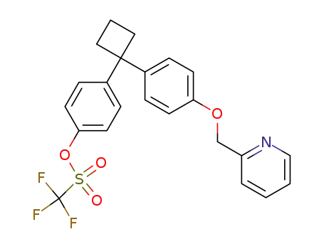 4-(1-[4-(pyridin-2-ylmethoxy)phenyl]cyclobutyl)phenyl trifluoromethanesulfonate