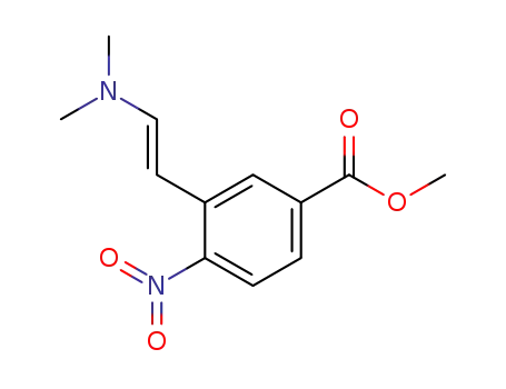 Molecular Structure of 108763-41-3 (Benzoic acid, 3-[2-(dimethylamino)ethenyl]-4-nitro-, methyl ester, (E)-)