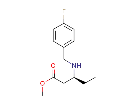 (S)-3-(4-fluoro-benzylamino)-pentanoic acid methyl ester