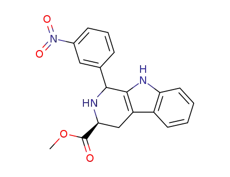 1-(3-nitro-phenyl)-2,3,4,9-tetrahydro-1<i>H</i>-β-carboline-3-carboxylic acid methyl ester