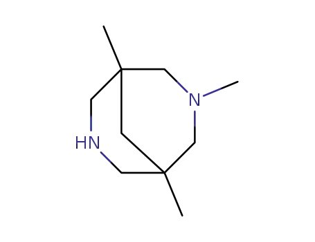 Molecular Structure of 169177-35-9 (1,3,5-TRIMETHYL-3,7-DIAZA-BICYCLO[3.3.1]NONANE)
