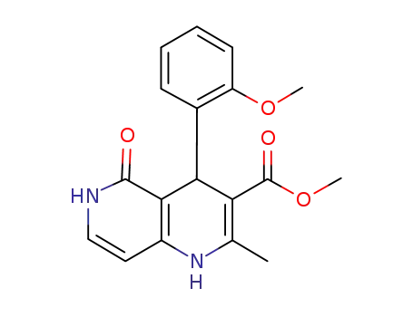 methyl 4-(2-methoxyohenyl)-2-methyl-5-oxo-1,4,5,6-tetrahydro-1,6-naphthyridine-3-carboxylate