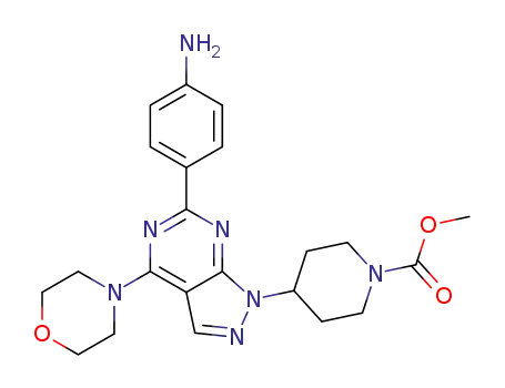 methyl 4-[6-(4-aminophenyl)-4-morpholin-4-yl-1H-pyrazolo[3,4-d]pyrimidin-1-yl]piperidine-1-carboxylate