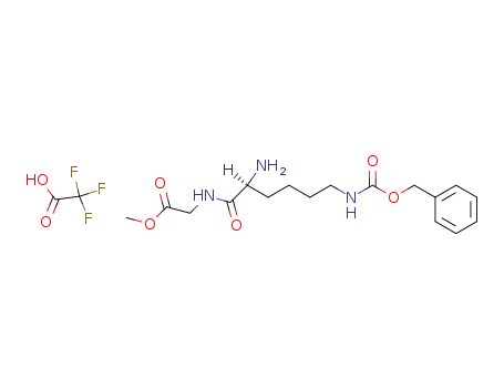 Molecular Structure of 63276-44-8 (TFA*H-Lys(Z)-Gly-OMe)