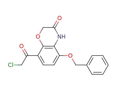 Molecular Structure of 1035229-33-4 (5-(Benzyloxy)-8-(2-chloroacetyl)-2H-benzo[b][1,4]oxazin-3(4H)-one)