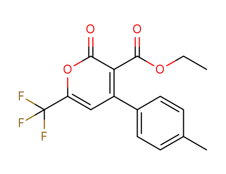 ethyl 4-(4-tolyl)-2-oxo-6-(trifluoromethyl)-2H-pyran-3-carboxylate