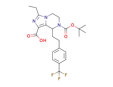 3-ethyl-8-[2-(4-trifluoromethylphenyl)ethyl]-5,6-dihydro-8H-imidazo[1,5-a]pyrazine-1,7-dicarboxylic acid 7-tert-butyl ester