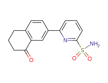 Molecular Structure of 1135871-90-7 (6-(8-oxo-5,6,7,8-tetrahydro-naphthalen-2-yl)-pyridine-2-sulfonamide)