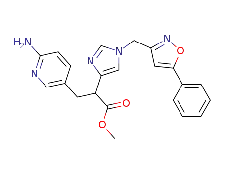 Methyl 3-(6-aminopyridin-3-yl)-2-[1-(5-phenylisoxazol-3-ylmethyl)-1H-imidazol-4-yl]propionate