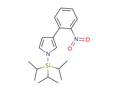 Molecular Structure of 1033282-26-6 (3-(2-nitrophenyl)-1-(triisopropylsilyl)-1H-pyrrole)