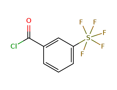 Molecular Structure of 401892-81-7 (3-Pentafluorosulfur benzoyl chloride)