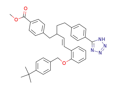 Methyl 4-((3E)-4-{2-[(4-tert-butylbenzyl)oxy]phenyl}-2-{2-[4-(1H-tetrazol-5-yl)phenyl]ethyl}but-3-en-1-yl)benzoate