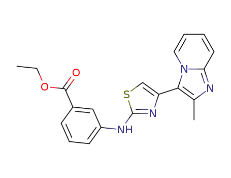 3-[4-(2-Methyl-imidazo[1,2-a]pyridin-3-yl)-thiazol-2-ylamino]-benzoic acid ethyl ester