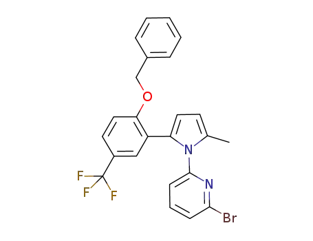 Pyridine,
2-bromo-6-[2-methyl-5-[2-(phenylmethoxy)-5-(trifluoromethyl)phenyl]-1H
-pyrrol-1-yl]-
