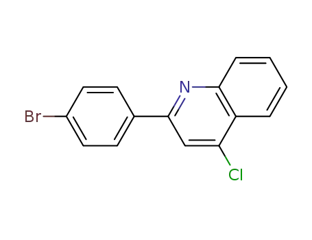 Molecular Structure of 103914-54-1 (Quinoline, 2-(4-bromophenyl)-4-chloro-)