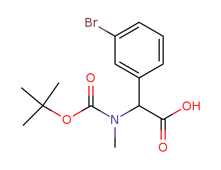 2-(3-BROMOPHENYL)-2-((TERT-BUTOXYCARBONYL)(METHYL)AMINO)ACETIC ACID