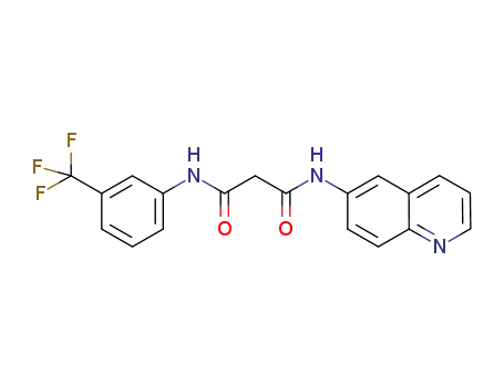 Propanediamide, N-6-quinolinyl-N'-[3-(trifluoromethyl)phenyl]-