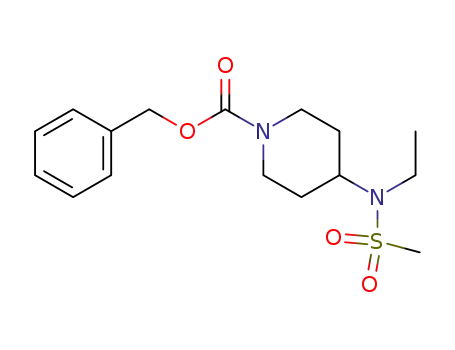 4-(ethyl-methanesulfonyl-amino)-piperidine-1-carboxylic acid benzyl ester