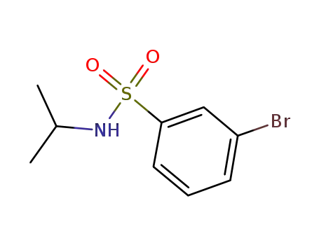 Molecular Structure of 871269-08-8 (3-BROMO-N-ISOPROPYLBENZENESULPHONAMIDE)