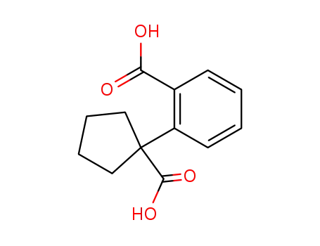 Molecular Structure of 41058-64-4 (1-(2-carboxyphenyl)cyclopentanecarboxylic acid)