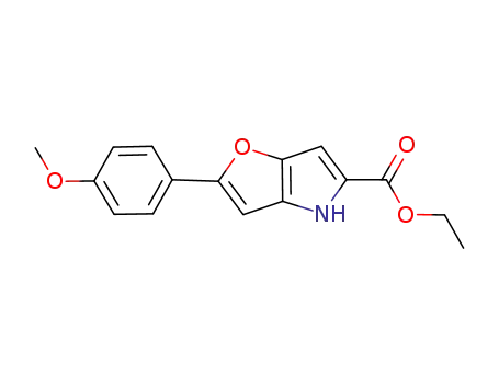 2-(4-메톡시페닐)-4H-푸로[3,2-b]피롤-5-카르복실산 에틸 에스테르