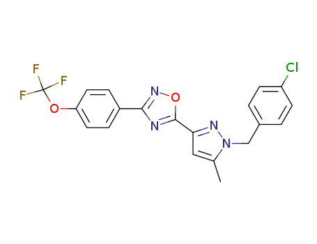 5-[1-(4-chlorobenzyl)-5-methyl-1H-pyrazol-3-yl]-3-[4-(trifluoro-methoxy)phenyl]-1,2,4-oxadiazole