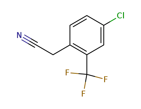 Molecular Structure of 85386-80-7 (4-CHLORO-2-(TRIFLUOROMETHYL)PHENYLACETONITRILE)