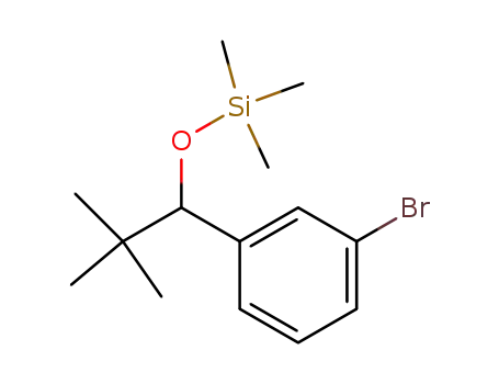 Molecular Structure of 917024-71-6 ([1-(3-bromo-phenyl)-2,2-dimethyl-propoxy]-trimethyl-silane)