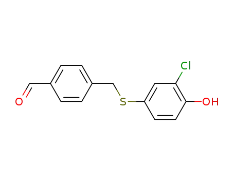 4-{[(3-chloro-4-hydroxyphenyl)thio]methyl}benzaldehyde