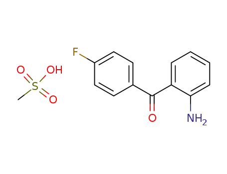 Molecular Structure of 449181-32-2 ((2-Aminophenyl)(4-fluorophenyl)methanone methanesulfonate)