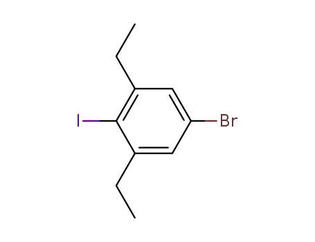 Molecular Structure of 942475-12-9 (5-Bromo-1,3-diethyl-2-iodo-benzene)