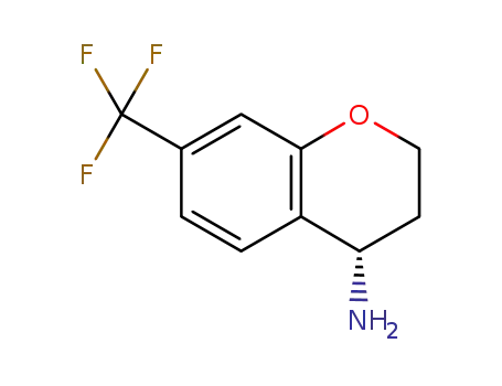 Molecular Structure of 1140496-05-4 ((S)-7-(Trifluoromethyl)chroman-4-amine)