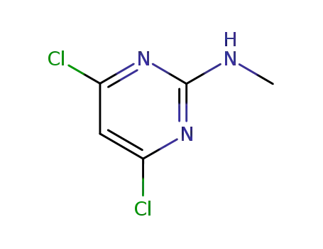 Molecular Structure of 10397-15-6 (2,6-dichloro-N-Methyl pyriMidin-4-aMine)