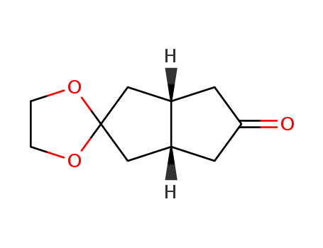 Spiro[1,3-dioxolane-2,2'(1'H)-pentalen]-5'(3'H)-one, tetrahydro-, (3'aR,6'aS)-rel-