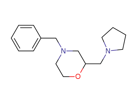 Molecular Structure of 635699-06-8 (4-BENZYL-2-((PYRROLIDIN-1-YL)METHYL) MORPHOLINE)