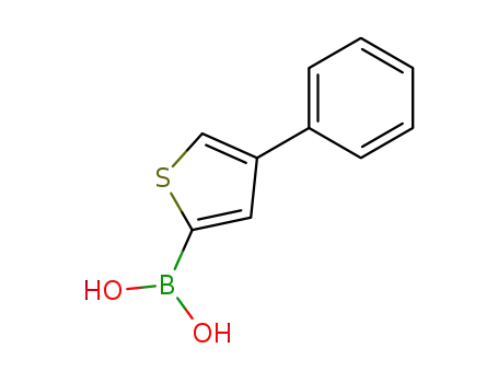 Molecular Structure of 362612-68-8 (4-Phenylthiophene-2-boronic acid)