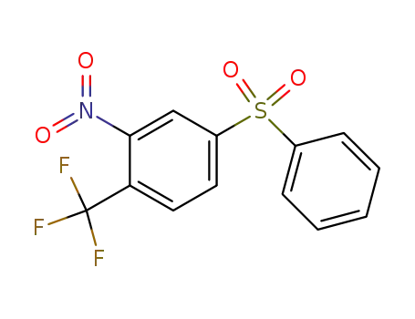 Molecular Structure of 915763-82-5 (5-(Phenylsulfonyl)-2-(trifluoromethyl)nitrobenzene)