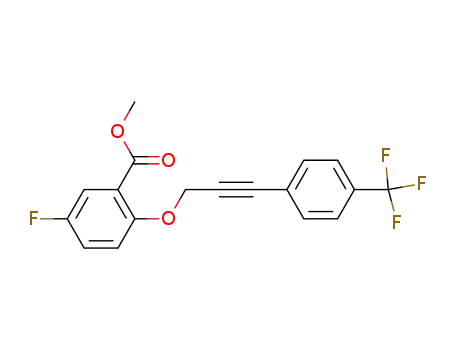 methyl 5-fluoro-2-[3-(4-trifluoromethylphenyl)prop-2-ynyloxy]benzoate