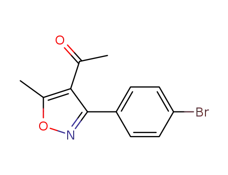 Molecular Structure of 169814-53-3 (Ethanone, 1-[3-(4-broMophenyl)-5-Methyl-4-isoxazolyl]-)