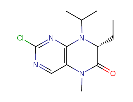 (R)-2-chloro-7-ethyl-8-isopropyl-5-methyl-7,8-dihydropteridin-6(5H)-one