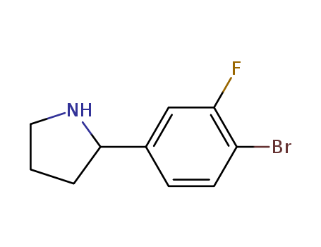 2-(4-bromo-3-fluorophenyl)pyrrolidine